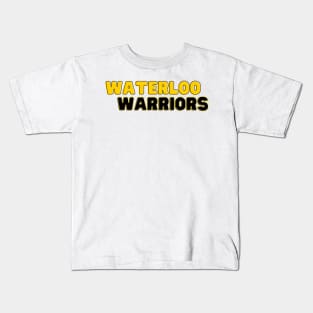 Waterloo Warriors - Black and Gold Kids T-Shirt